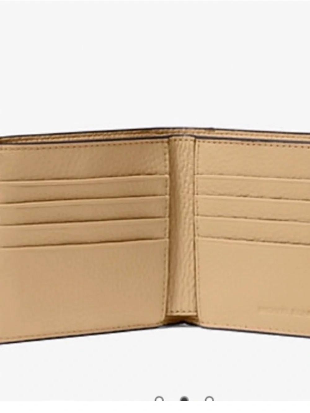 Michael Kors Men’s Tan Leather MK Bi-Fold Wallet (NWT)